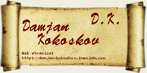 Damjan Kokoškov vizit kartica
